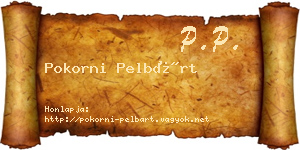Pokorni Pelbárt névjegykártya